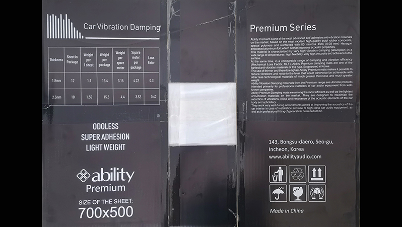 Vật liệu cách âm chống ồn Ability Premium 1.8